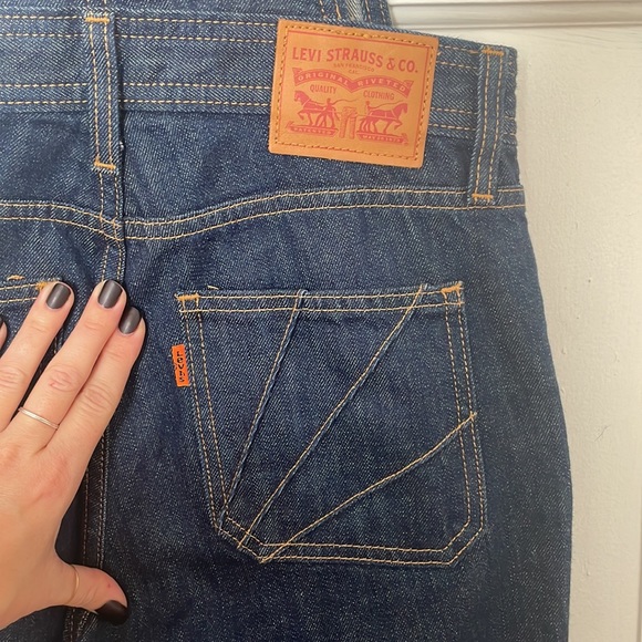 Levi’s Orange Tab size 25 overalls - Picture 3 of 6